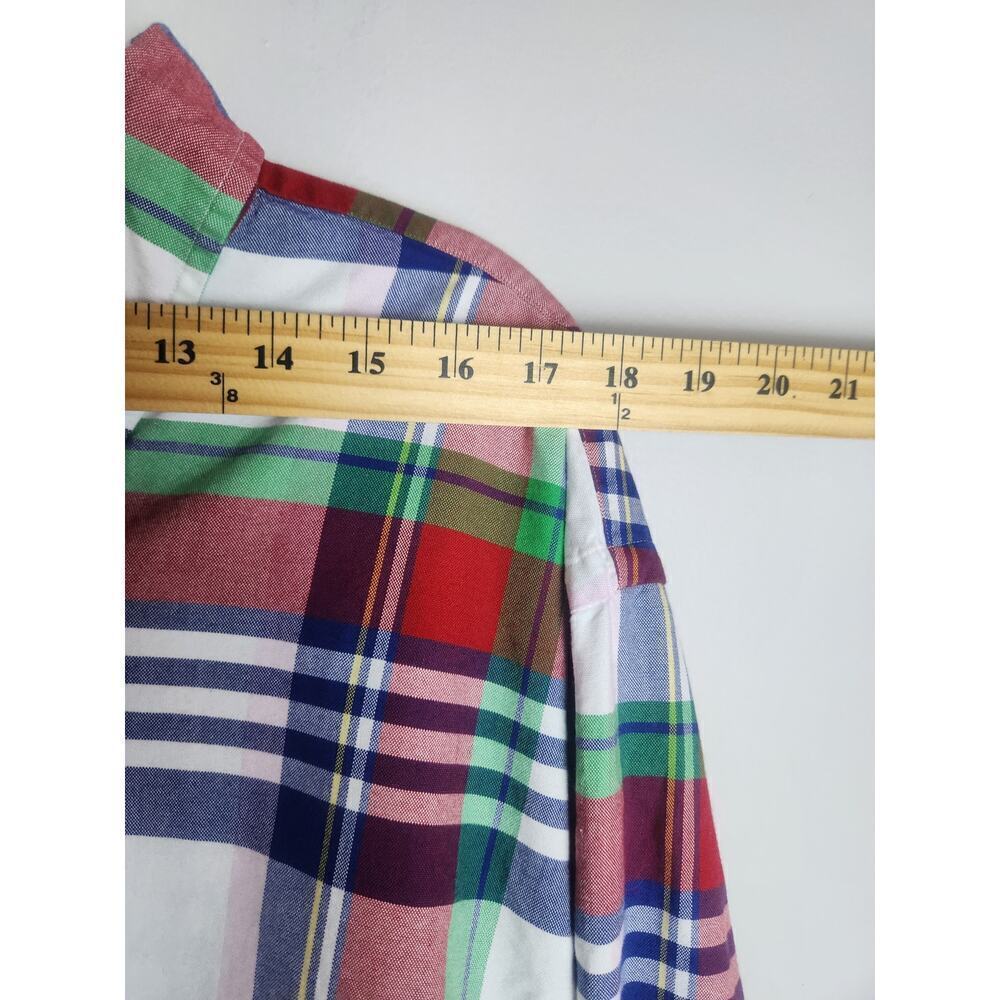 Ralph Lauren Mens Button Down Shirt sz XLT plaid preppy Academia flesh pony - Picture 7 of 9